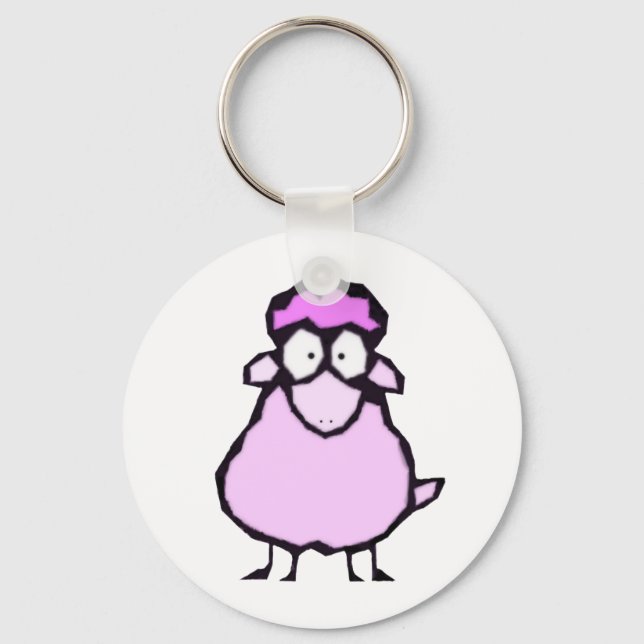 Chaveiro cor-de-rosa (Frente)