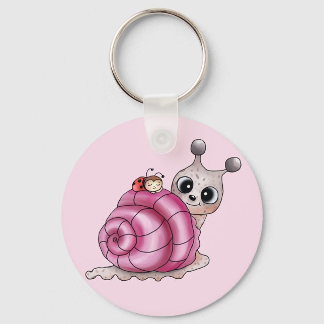 Chaveiro cor-de-rosa (Frente)