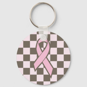 Chaveiro cor-de-rosa da fita