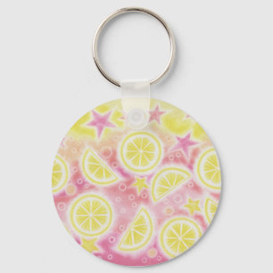 Chaveiro cor-de-rosa da limonada