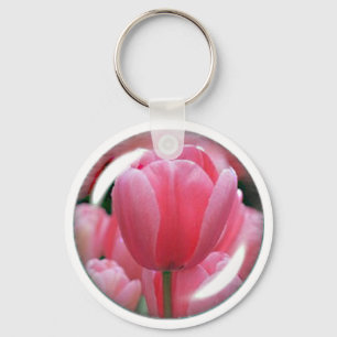 Chaveiro cor-de-rosa da tulipa