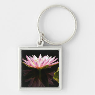 Chaveiro cor-de-rosa de Lotus Waterlily