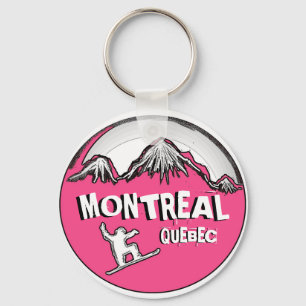 Chaveiro cor-de-rosa do snowboarder de Montreal