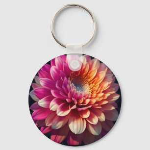 Chaveiro Cor-de-rosa-rosa-branca-rosa-azul-dália Flor