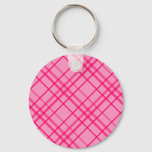 Chaveiro Cor-de-rosa sobre o Design de padrão de Xadrez do 