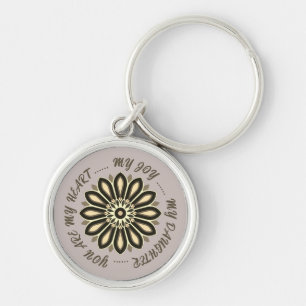 CHAVEIRO COR FLORAL PRESENTE COLORIDO PARA MÃE PAI IRMÃ FIL