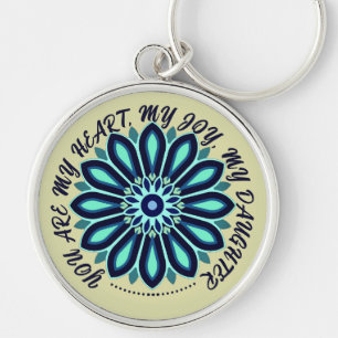 CHAVEIRO COR FLORAL PRESENTE COLORIDO PARA MÃE PAI IRMÃ FIL
