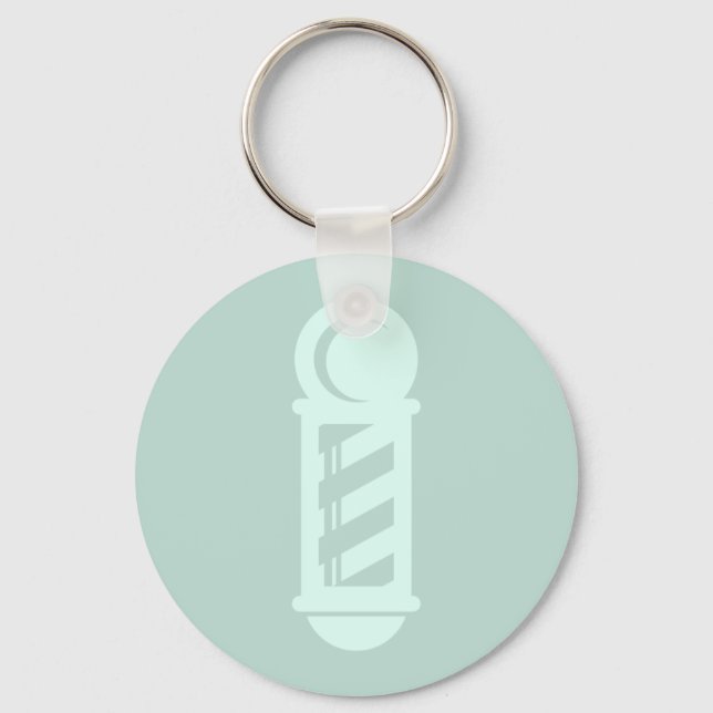 Chaveiro COR PERSONALIZADA DO Salão de Barbearia Polar com  (Frente)