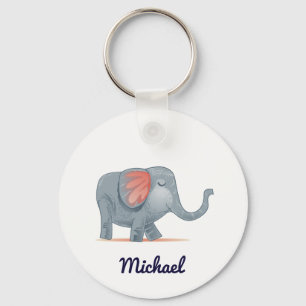 Chaveiro Cor personalizada personalizada do Elefante Adorá