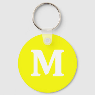 Chaveiro Cor Sólida Neon Amarelo