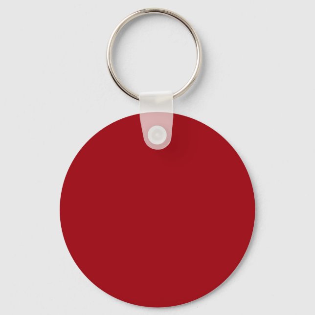 Chaveiro Cor Sólida: Vermelho De Morango (Frente)