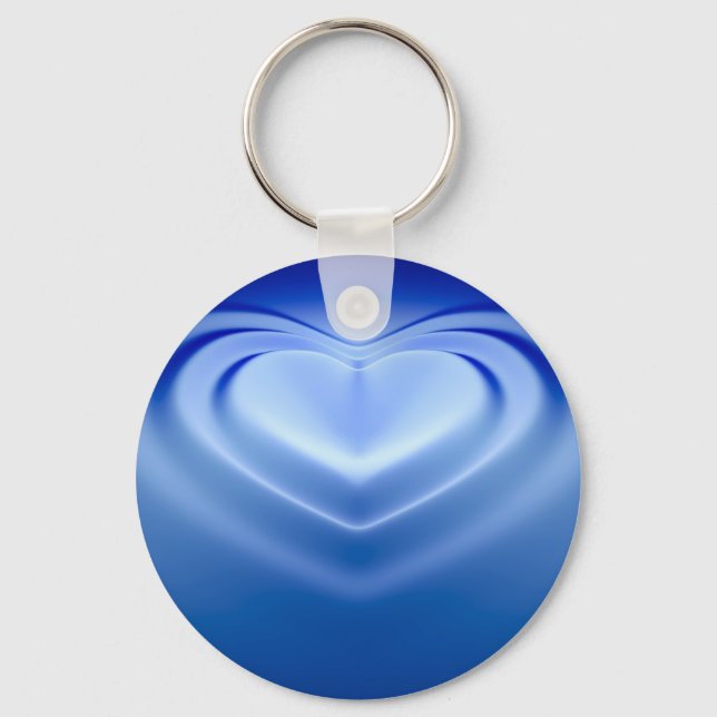 Chaveiro Coração Azul (Frente)