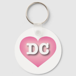 Chaveiro Coração Cinza Rosa DC - Grande Amor