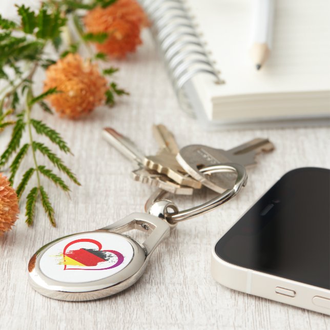 Chaveiro Coração de Alemanha (Lateral)