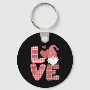 Chaveiro Coração de Amor Gnomo Fofo Dia dos Namorados