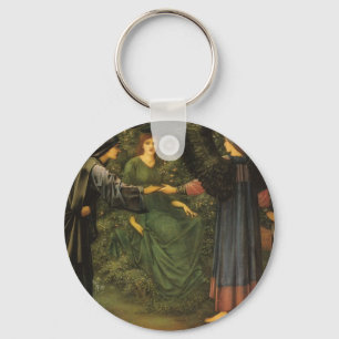 Chaveiro Coração de Edward Burne-Jones do rosa