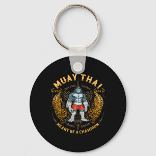 Chaveiro Coração de um Campeão - Kickboxing e Muay Thai Tra