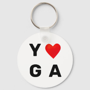 Chaveiro Coração de Yoga Moderno