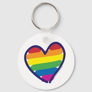 Chaveiro Coração do amor do orgulho gay