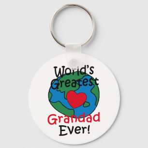 Chaveiro Coração do Grandad do mundo o grande