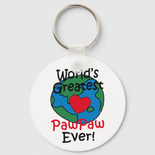 Chaveiro Coração do PawPaw do mundo o grande