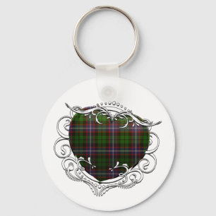 Chaveiro Coração do Tartan de Russell