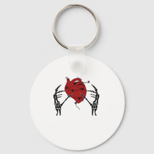 Chaveiro Coração E Mãos - Mãos Corações De Esqueleto