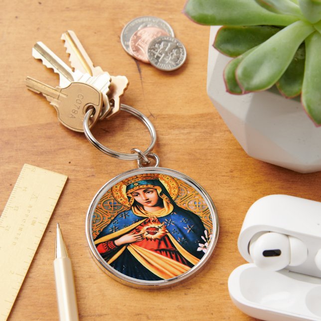 Chaveiro Coração Imaculado de Maria (Mesa)
