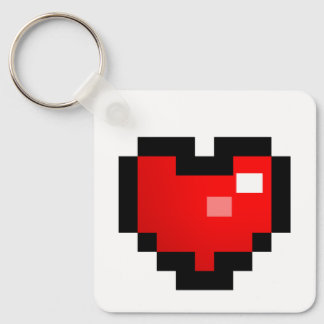 CHAVEIRO CORAÇÃO PIXEL