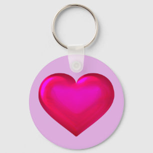 Chaveiro Coração Rosa