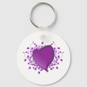 Chaveiro Coração Roxo