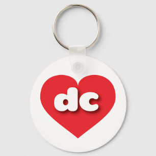 Chaveiro Coração Vermelho DC - amor