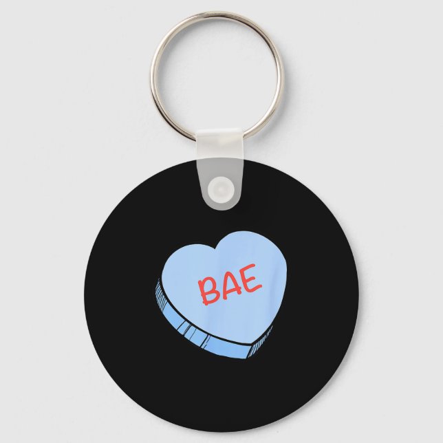 Chaveiro Corações de Conversa do Dia dos Namorados “bae” (Frente)