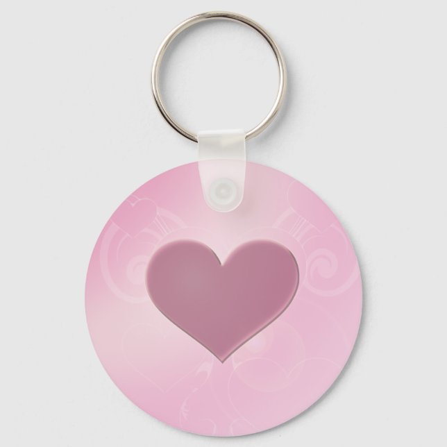 Chaveiro Corações Rosa (Frente)