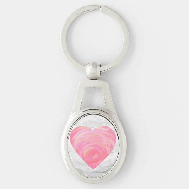 Chaveiro Corações Rosa (Frente)