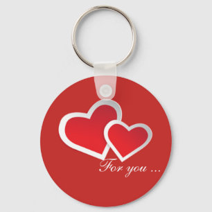 Chaveiro Corações Vermelhos Para Você... Personalizar Chave