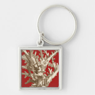 Chaveiro Coral Pequeno em Vermelho