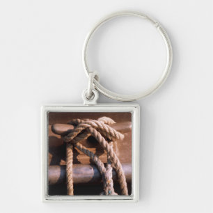 Chaveiro Corda amarrada a um laço do barco