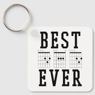 Chaveiro Cordas de Violão do Melhor Pai Presente de Dia d
