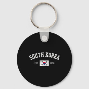 Chaveiro Coreia do Sul Est. 1948 Bandeira da Coreia do Sul