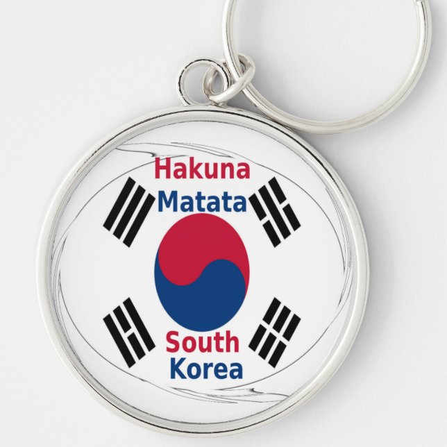 Chaveiro Coreia do Sul Hakuna Matata (Frente)