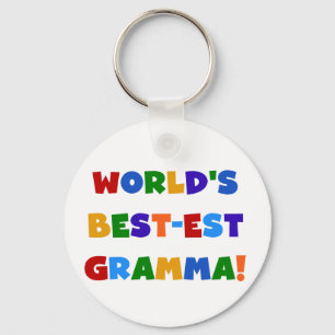 Chaveiro Cores brilhantes do Melhor-est Gramma do mundo