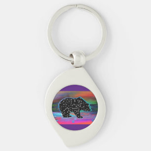 Chaveiro Cores claras do Norte espiritual do Urso Negro
