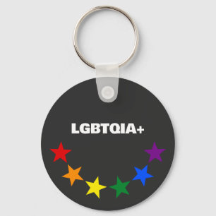 Chaveiro CORES DA BANDEIRA ARCO-ÍRIS ESTRELAS + suas ideias