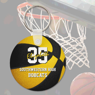 Chaveiro cores da equipe de basquetebol infantil de ouro ne