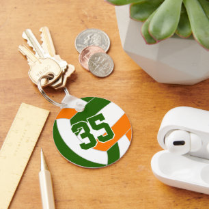 Chaveiro Cores da seleção de vôlei de laranja verde