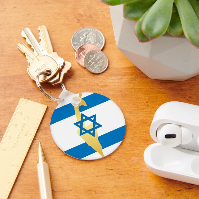 Chaveiro Cores Nacionais De Israel (Criador carregado)
