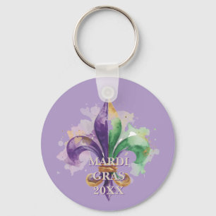 Chaveiro Cores Personalizadas do Mardi Gras