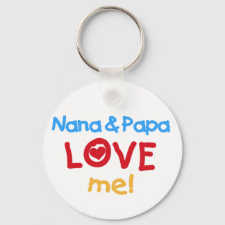 Chaveiro Cores Primárias Nana e Papa me amam