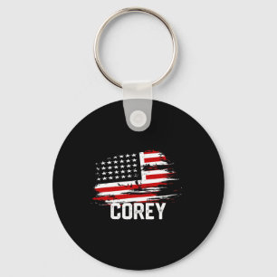 Chaveiro Corey Usa Flag Personalizado Em 4 De Julho Corey